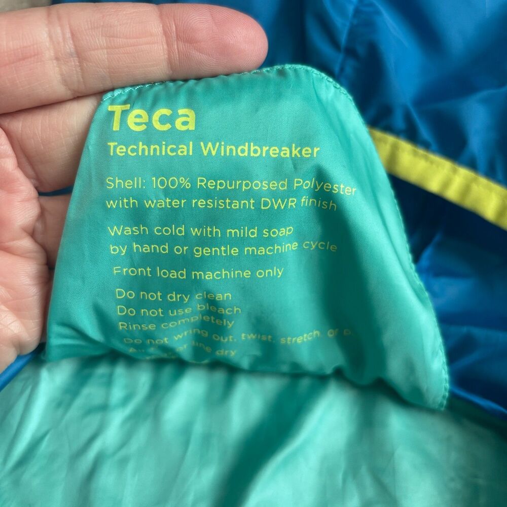 Cotopaxi Teca Technical Windbreaker Jacket Women's XS Blue Hooded Packable *READ - Picture 6 of 10
